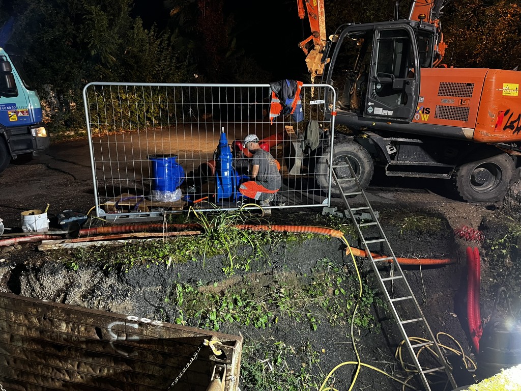 assainissement, vanne, poste refoulement