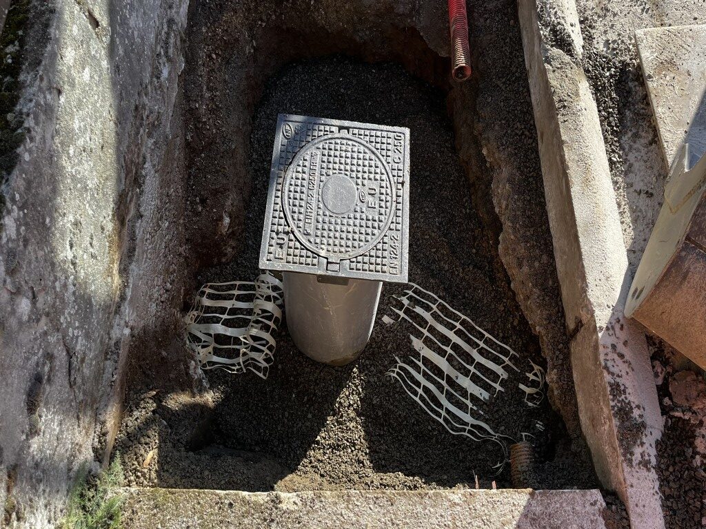 Mise en place du filet avertisseur